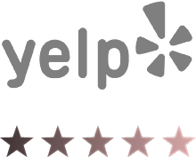 Five star rating graphic.